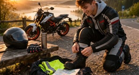 Jarní restart motorkáře: co zkontrolovat na výbavě i na sobě