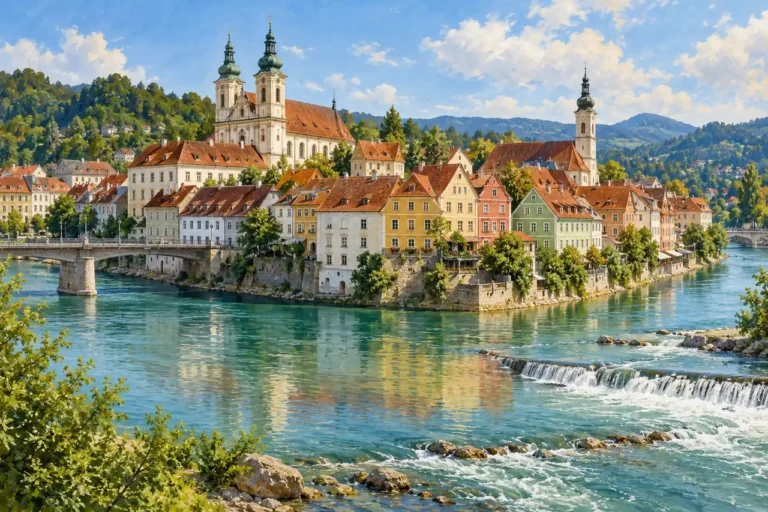 Steyr na víkend: soutok řek, Stadtplatz a městské muzeum