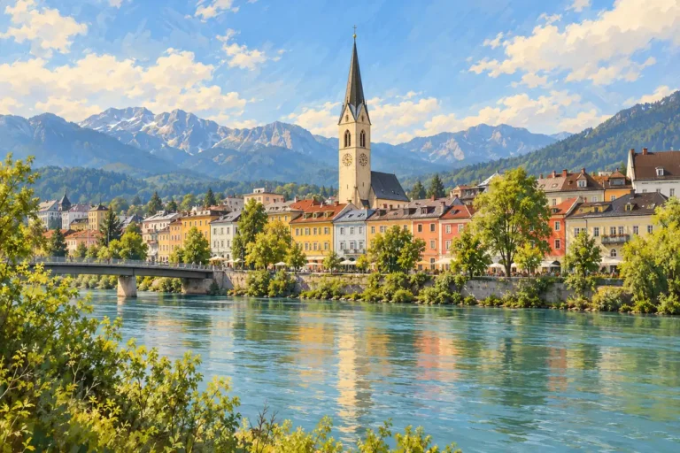 Villach na víkend: staré město, Dráva a sezónní věž